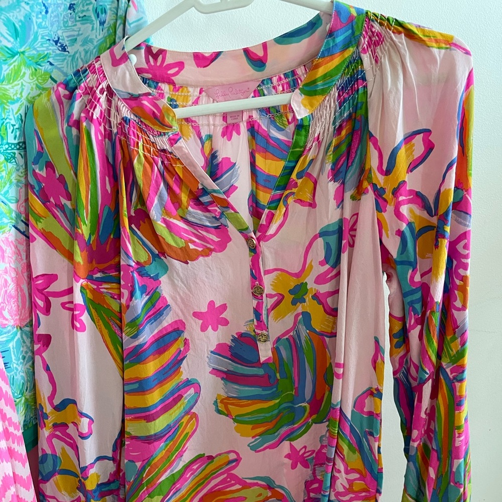 Silk Lilly Elsa top